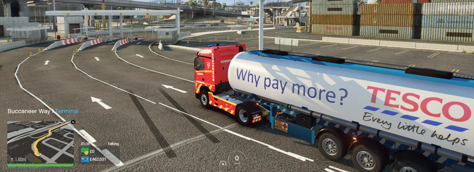 You will then have a GPS route to follow once your trailer is attached to your truck!