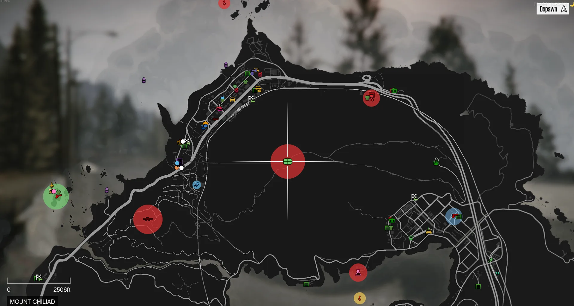 Crate drop located on mount chiliad
