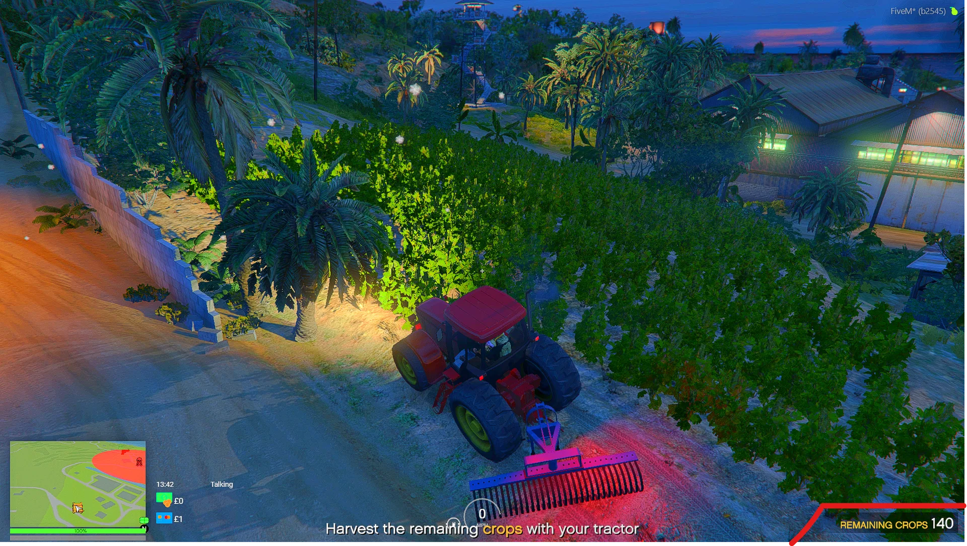 Begin harvesting