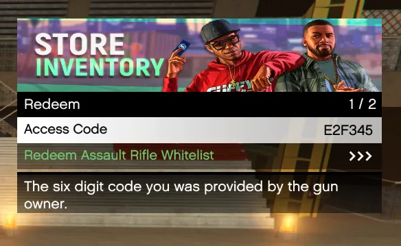 You are now the proud owner of a whitelisted weapon!